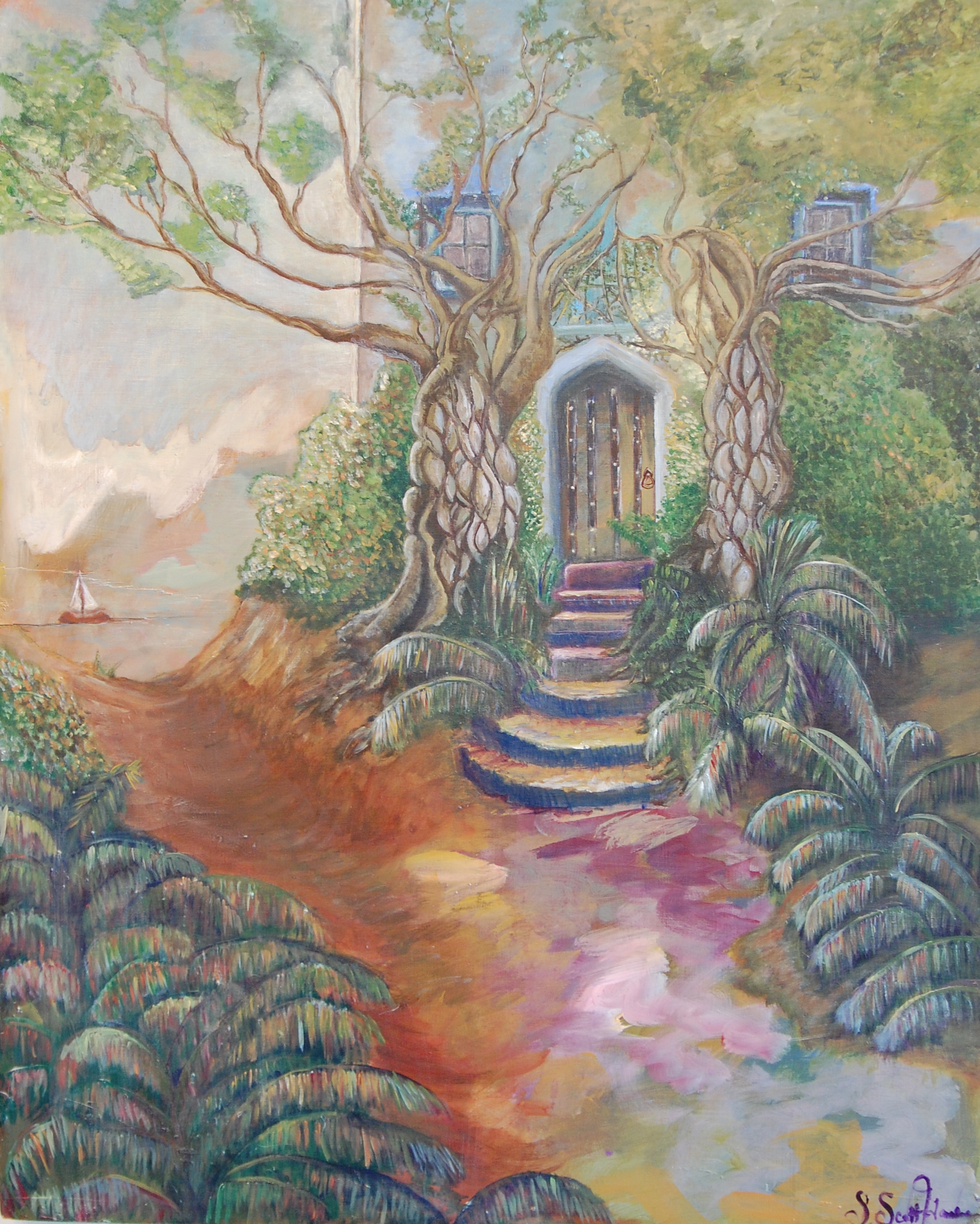 Sanctuary by Sandra Haubein. Acrylic on canvas