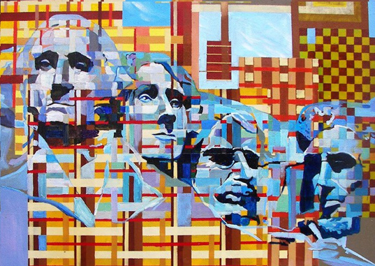 Fabric of Our Fathers by Al Nash, 2011. Medium: Acrylic on hardboard